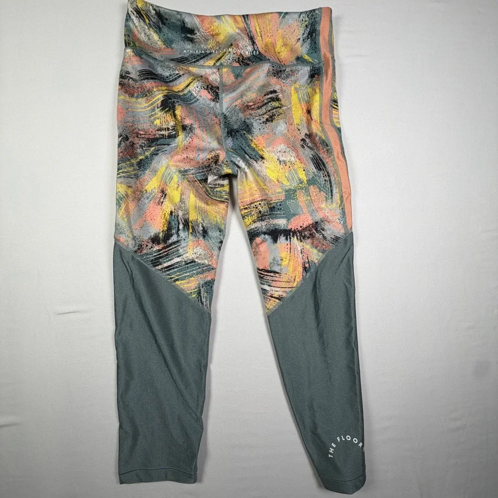 Athleta Girl Simone Biles Chit Chat Capri Activewear Yoga Gym Leggings Kids XXL